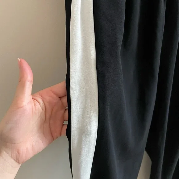 Aritzia Babaton Dexter Pants Black With White Stripe Size XS - Picture 5 of 8